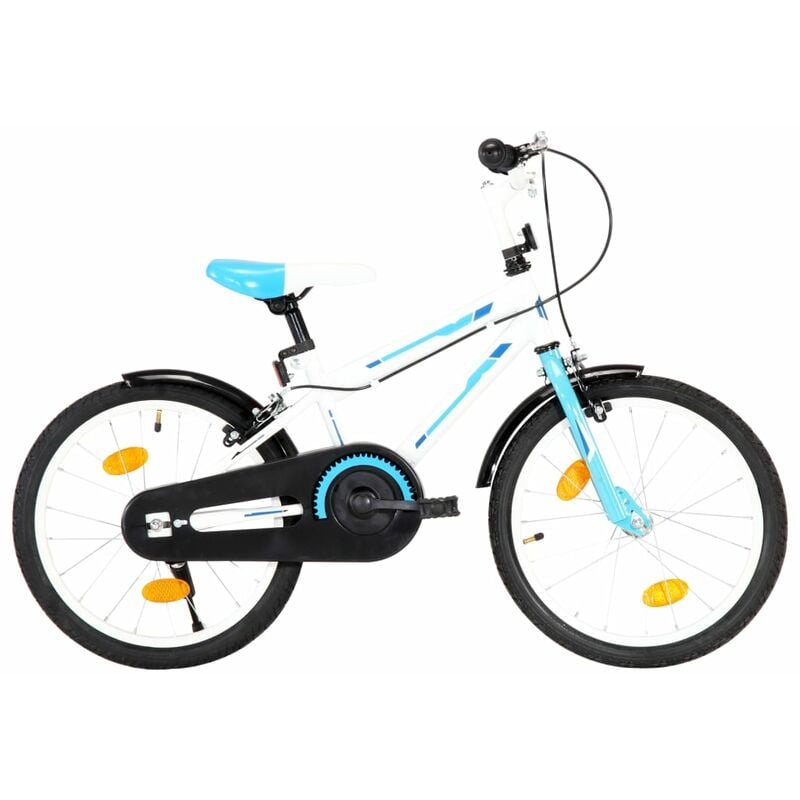 YOUTHUP Bicicleta para niños 18 pulgadas azul y blanco