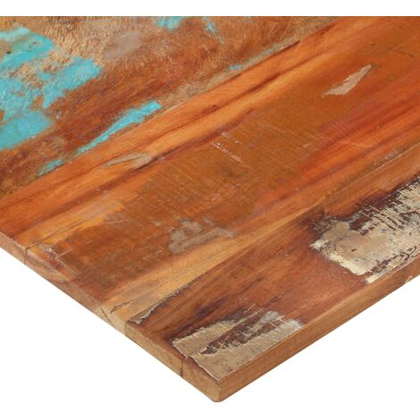 Hommoo Tablero de mesa rectangular madera maciza roble 44 mm 120x60 cm