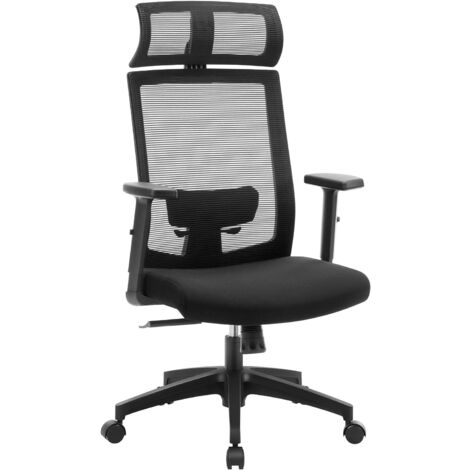 sedia da ufficio ergonomica sedia da computer in rete con braccioli ribaltabili schienale centrale Sedia da ufficio Komene sedia da scrivania con ruote 