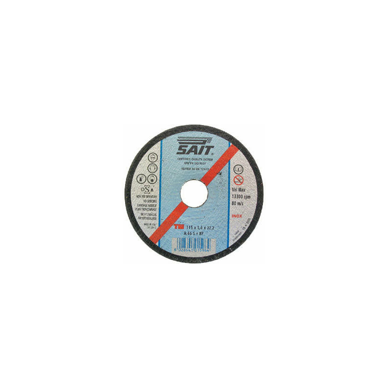 Disco da taglio per ferro e metallo 125x1,6x22 Fervi mtd6125/1.6