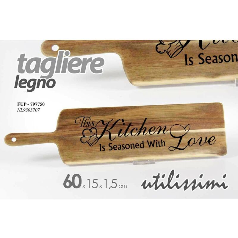 Tagliere in legno acacia bar ristoranti pub cm 58 x 22