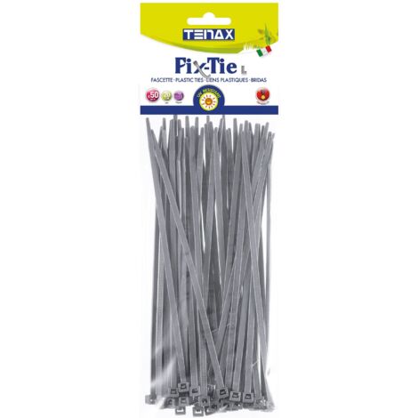 50 FASCETTE UNIVERSALI 20CM GRIGIO TENAX GIARDINO