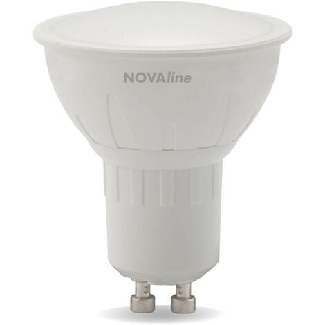 Lampadina GU10 7 watt LED cob faretto ceramica spotlight 100° luce calda