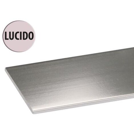 PROFILO PIATTO DA 1 METRO ALLUMINIO ARGENTO BRILLANTE 15X2 SET 5 PEZZI - ARCANSAS