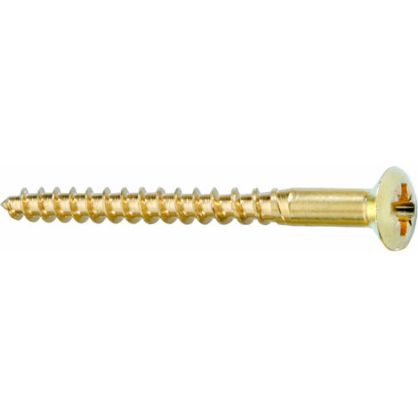 MASIDEF-CONNEX - 10 VITI TESTA GOCCIA DISEGO IN OTTONE 3,5X25mm (1/2)