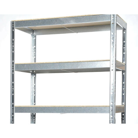 Kit scaffale in metallo zincato cm.75 x 30 x 150h 4 ripiani portata 100kg. - https