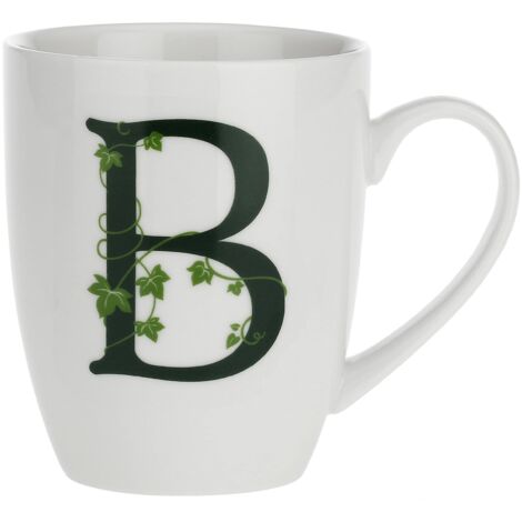Mug in Porcellana con Decoro Lettera B cc.380 (1/2)