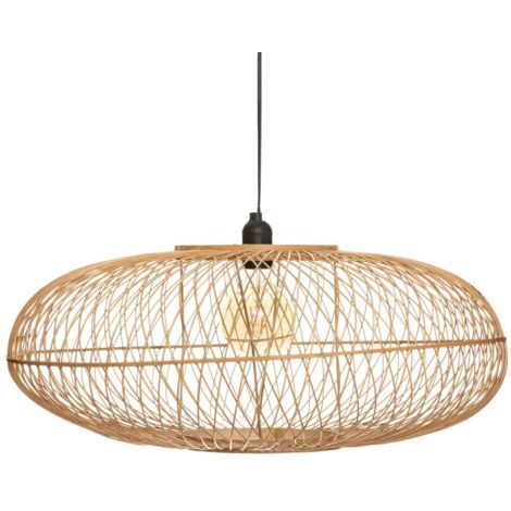 Lampada a sospensione in bambù loren d60cm - Atmosphera créateur d'intérieur