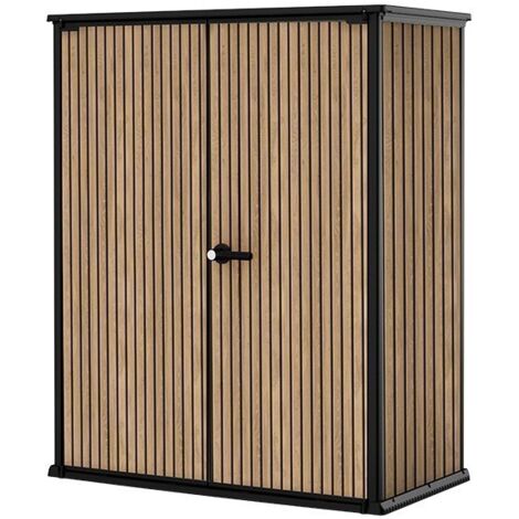 PORTATTREZZI DA GIARDINO KETER VERTICAL SHED VENETIAN EFFETTO LEGNO NOCE (70103)