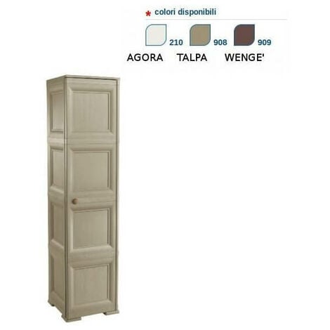 Colonnina 2 Ante Lisce Tontarelli | Angora | Mobile Plastica Per Interni Ed Esterni - Foto 8