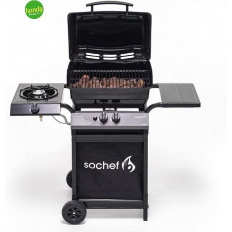 Barbecue a Gas Sochef Piùpepito Pietra Lavica e Fuoco Laterale
