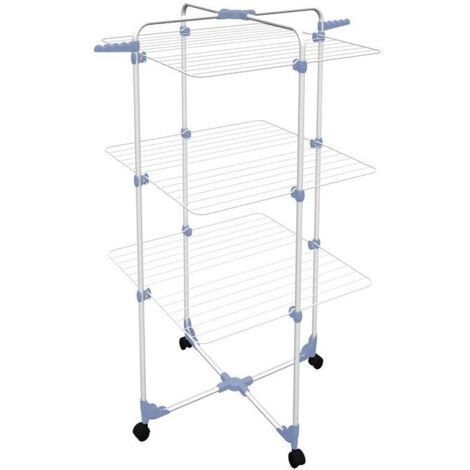 STENDIBIANCHERIA "MODULAR 3" 3 PIANI IN ACCIAIO TRATTATO MT.30 GIMI