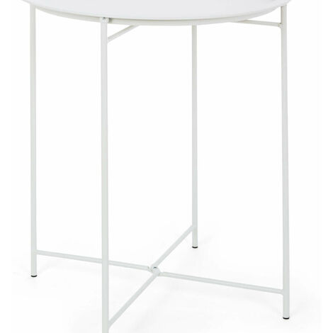 TAVOLINO CON VASSOIO APPOGGIATO WISSANT BIANCO D46