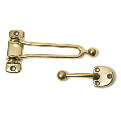 Catena Di Sicurezza Per Porta In Ottone - Lucido Oro, Confezione Singola