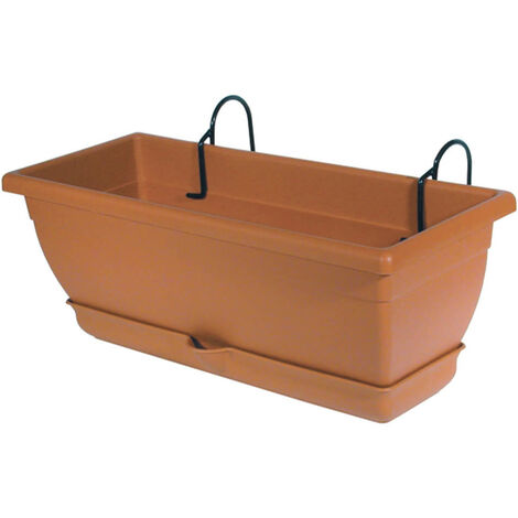 VASO FIORIERA CASSETTA Rettangolare Balcone Terracotta Piante Resistente 153836964628 VASO FIORIERA CASSETTA Rettangolare Balcone Terracotta Piante Resistente 153836964628