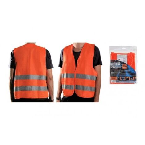 Gilet Alta Visibilità Arancio - Omologato (1/2)