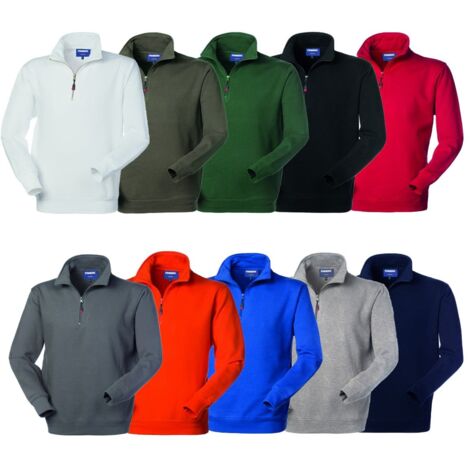 FELPA PERTH 1/2 ZIP COLORE GRIGIO TAGLIA XL (1/5)