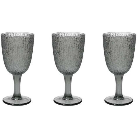 Set 3 Calici 250 Cc Vetro grigio LINEA DAVOR (1/5)