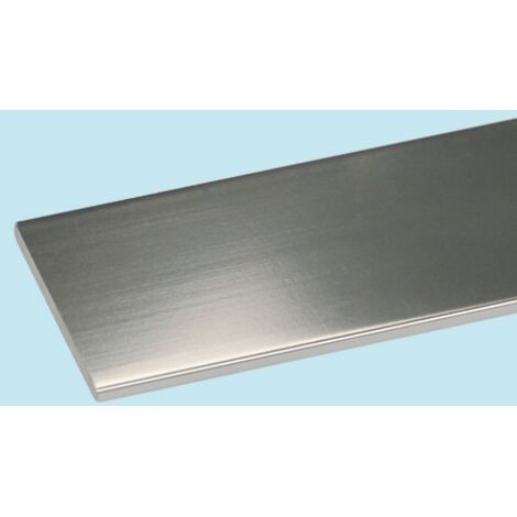 Profilo da 1 metro piatto alluminio argento brillante 25x2 - arcansas