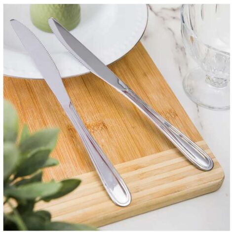 Coltello da tavola city EME Posateria in acciaio inox 23 cm