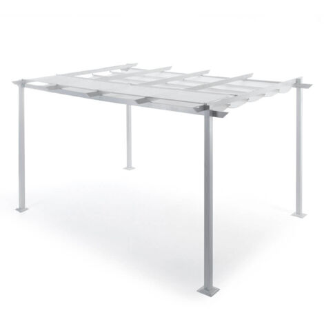 IDMARKET Pergola édition spéciale toit rétractable 3x6 M et 6 stores