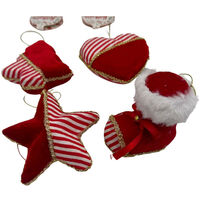 PENDENTE SOGGETTI NATALIZI ROSSO ASSORTITO 4 VARIANTI (1 PEZZO, INVIO CASUALE)