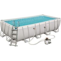Piscina Power Steel Rettangolare Telaio Portante Cm.549X274X122H. - kg.113.9 - lt.14.812 - filtro sabbia (art.56466)