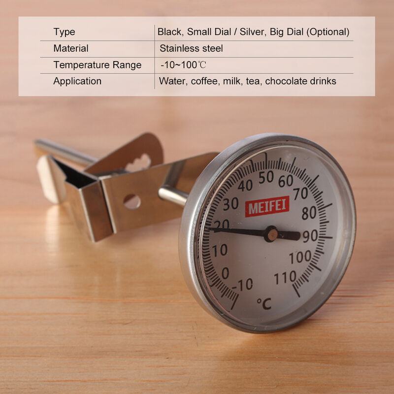 BBQ Smoker Grill Edelstahl Thermometer Temperaturanzeige 0~300℃/50 ~ 550℉ 