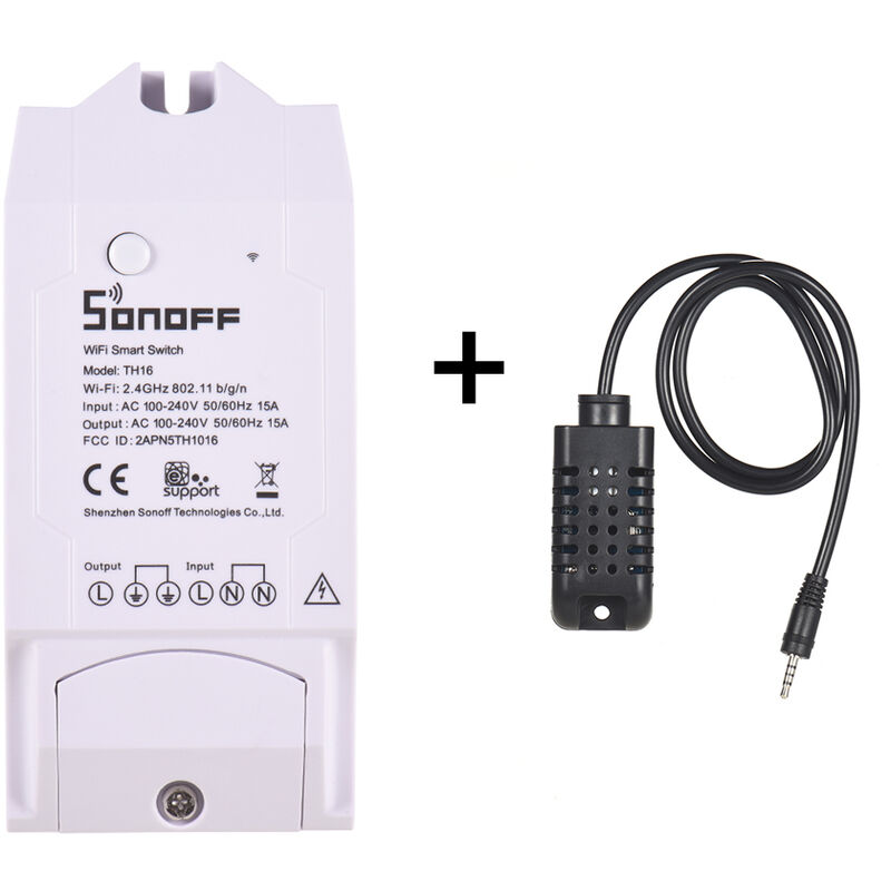 Sonoff TH16& 16A Temperatur Mit Luftfeuchtigkeit Überwachung Wi-Fi Smart Switch 