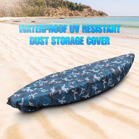 Schwarz Kajak Abdeckung Kanu Boot Wasserdicht UV-beständig Staubschutzhaube 