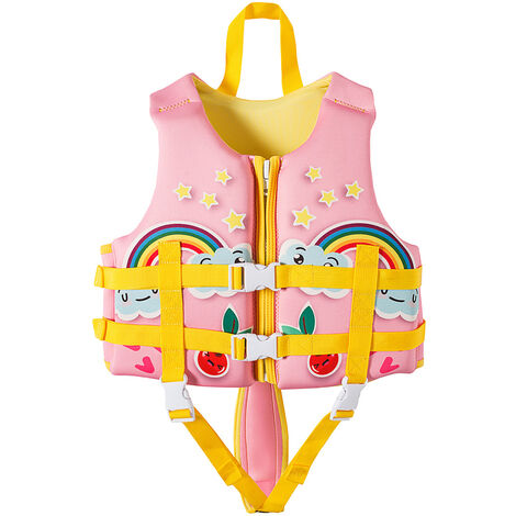 M-XL Kinder Sommer Schwimmweste Rettungsweste Lifejacket Baby Floating Jacke 