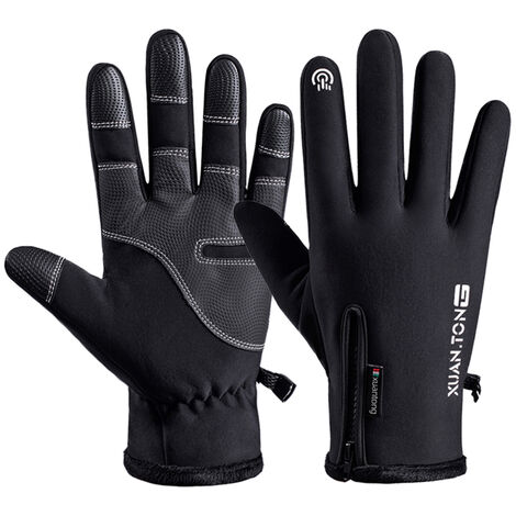 Winter Warm Handschuhe Herren Damen Leder Handschuhe Touchscreen S-XXL 