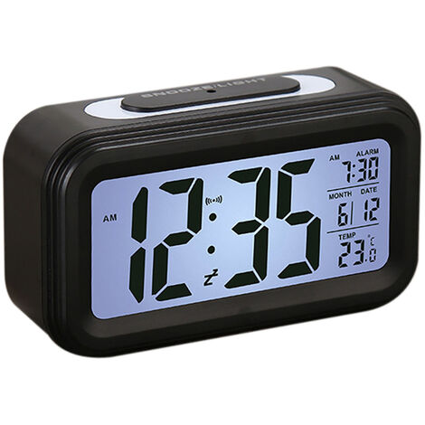Uhr Wecker Tischuhr Thermometer Alarm Clock Uhr Datum Luftfeuchtigkeit Digital 