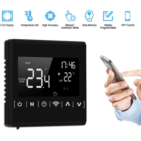 LCD Digital Thermostat Raumthermostat FußBodenheizung Wandheizung Touchscreen DE 