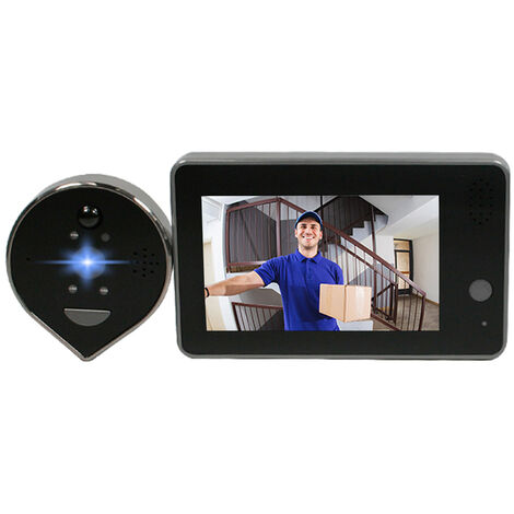 2.4'' HD LCD Digitale Türklingel Türspion Video Monitor Nachtsicht 720P Kamera 