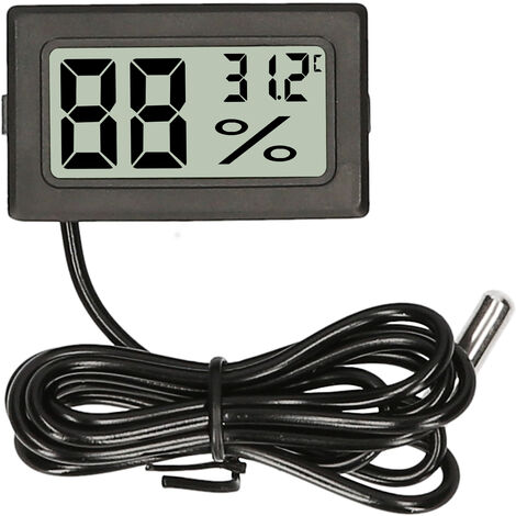 Schwarz Optional Backen Kochen Speisen Temperatursensor LCD Thermometer Weiß 