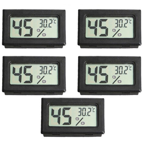 5PCS Feuchtigkeitstester Thermometer Hygrometer Luftfeuchtigkeit Digital 