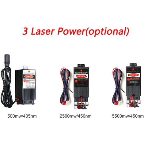 Lasermodul 2500mW 5500mw Fokussierbar für CNC-Gravur Lasergravur DIY H7X7 