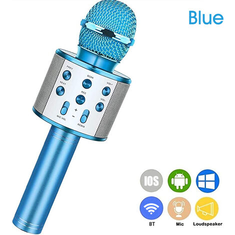 Wireless KTV Karaoke Mikrofon Bluetooth Mic Lautsprecher zum Iphone Handy 3 farb 