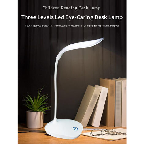 LED Kinder Tischlampe Tischleuchte Schreibtischleuchte Leselampe Eye-Caring 