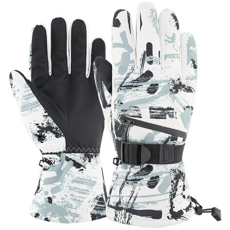 Touchscreen Warme Outdoor Winter Handschuhe Wasserdicht & Winddicht Fahrradhandschuhe für Laufen Wandern Klettern Skifahren Fahren Sport Verstellbare Größe Handschuhe Damen Herren