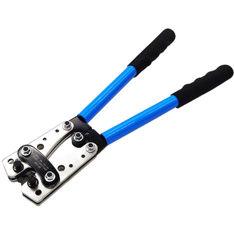 Crimpzange Presszange 6-50mm² Kabelschuhe für Kabelklemmen Quetschzange Blau 