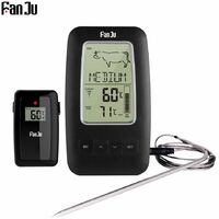 Fanju Thermometer FJ2245 multifunktionale drahtlose Grillthermometer hängende Küche mit Sensor und Wireless-Empfänger