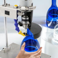 KKmoon elektrische Glasflaschenschneider Schneidwerkzeug Schneidemaschine mit 7 variablen Geschwindigkeiten für DIY Flowerpot Runde ovale Glasflaschen Handwerk