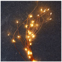 helle Kupferdraht Girlande, Rohr asucre, Weihnachtsbeleuchtung, Lichter 10200, 2 Meter hoch, warmweiß, Fern abatterie - Fern Batterie