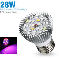 E27 LED Grow Light 3W 10W Vollspektrum Gewächshaus Pflanzen Lampe Birne Licht DE 
