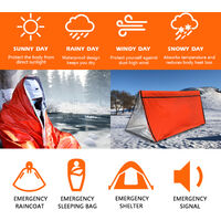 Sansund Wasserdichter Notfallschlafsack für Sport Outdoor Camping Wandern Schutzdecke