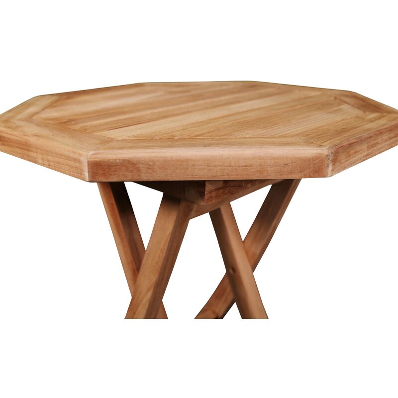 Table de jardin pliante Virginia en bois coloris acacia L.60 x l