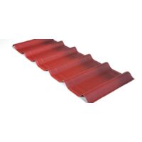 Pack Teja asfáltica ONDUVILLA - 0,4 x 1,06 m x 7 Ud (2,17 m2 útiles) Color Rojo intenso
