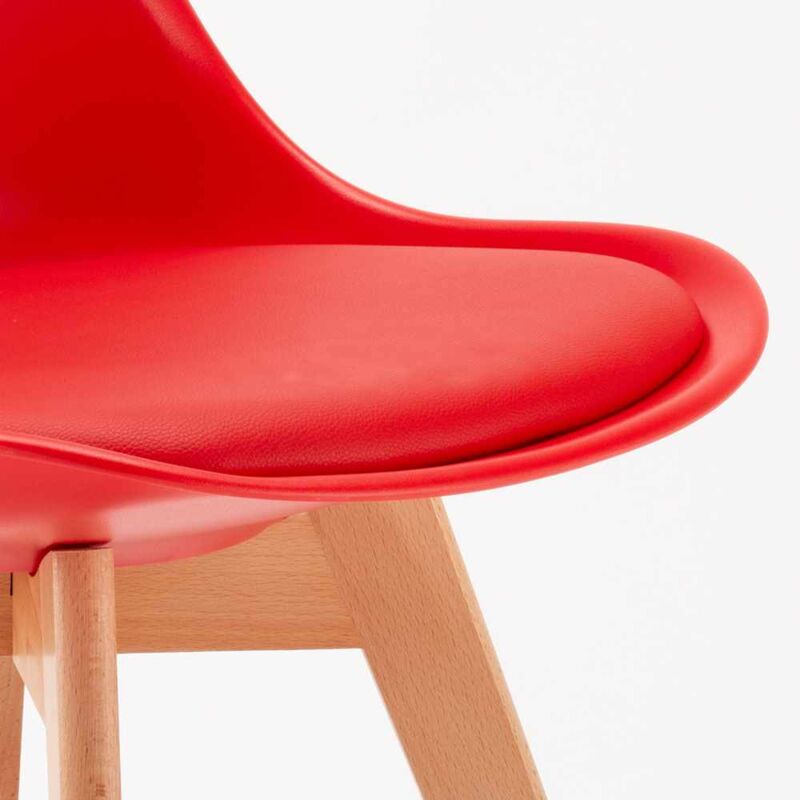 Stock 20 Sedie Con Cuscino Tessuto Design Scandinavo Tulip Nordica Plus Per  Rist